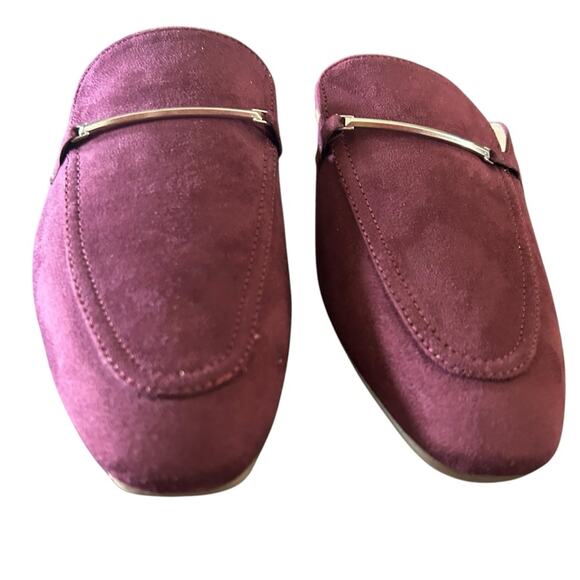 Journee Collection Ameena Slip On Mule Classic Horsebit Detail  Purple NEW 8.5 - Picture 5 of 10